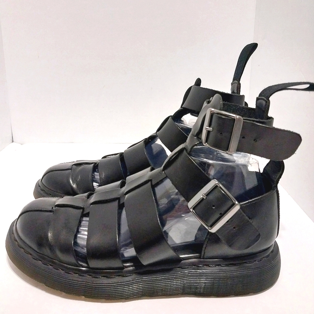 Dr. Martens Black Leather Sandals